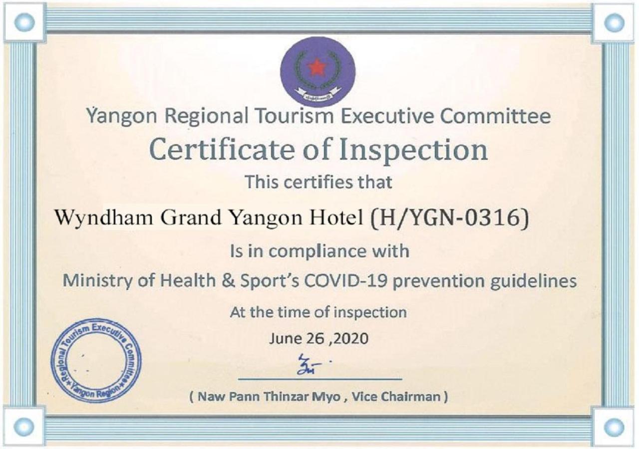 Wyndham Grand Yangon Hotel Bagian luar foto